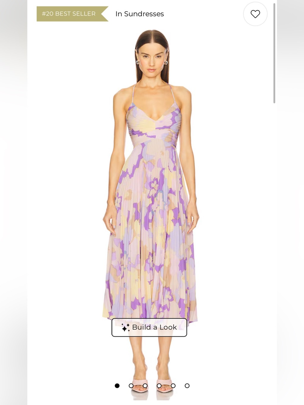ASTR THE LABEL NWT Blythe Dress in Purple Multi XS